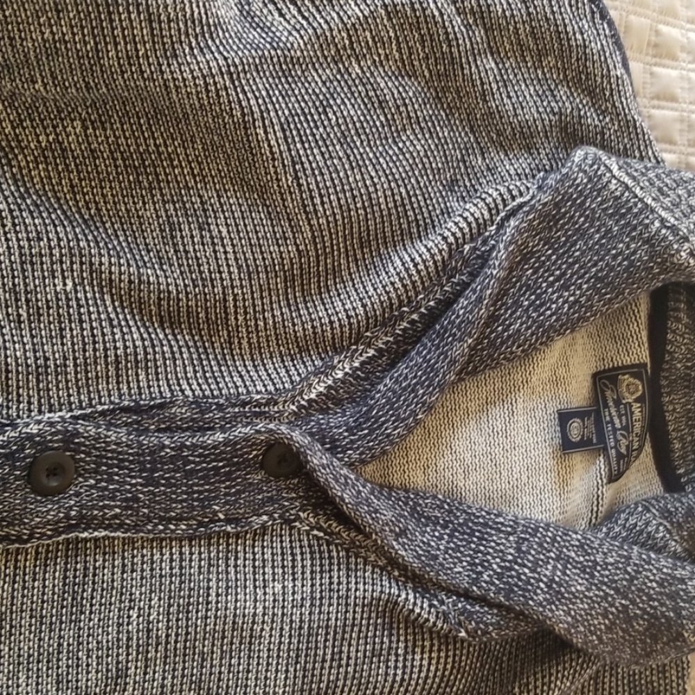 Shawl Collar Cardigan sweater 100%Cotton